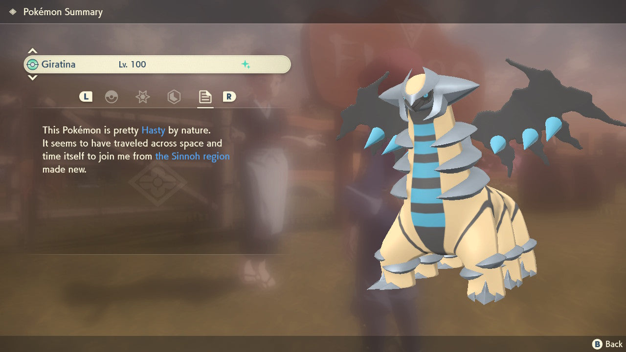 Pokemon Legends Arceus Shiny Giratina Max Effort Levels 6IV-EV Trained - Pokemon4Ever