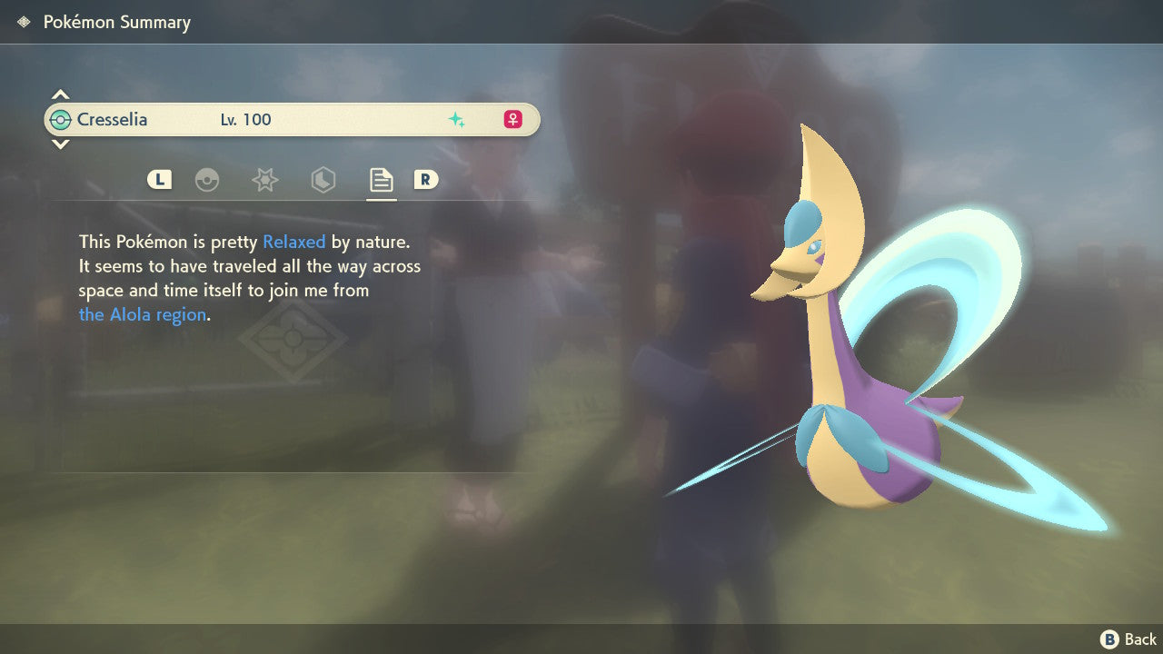 Pokemon Legends Arceus Shiny Cresselia Max Effort Levels 6IV-EV Trained - Pokemon4Ever