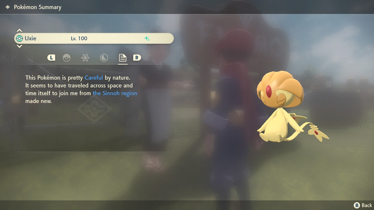 Pokemon Legends: Arceus Shiny Uxie Max Effort Levels 6IV-EV Trained - Pokemon4Ever