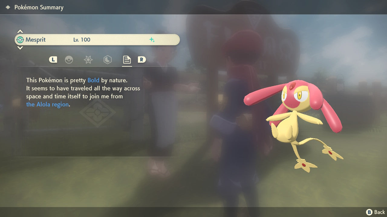 Pokemon Legends Arceus Shiny Mesprit Max Effort Levels 6IV-EV Trained - Pokemon4Ever