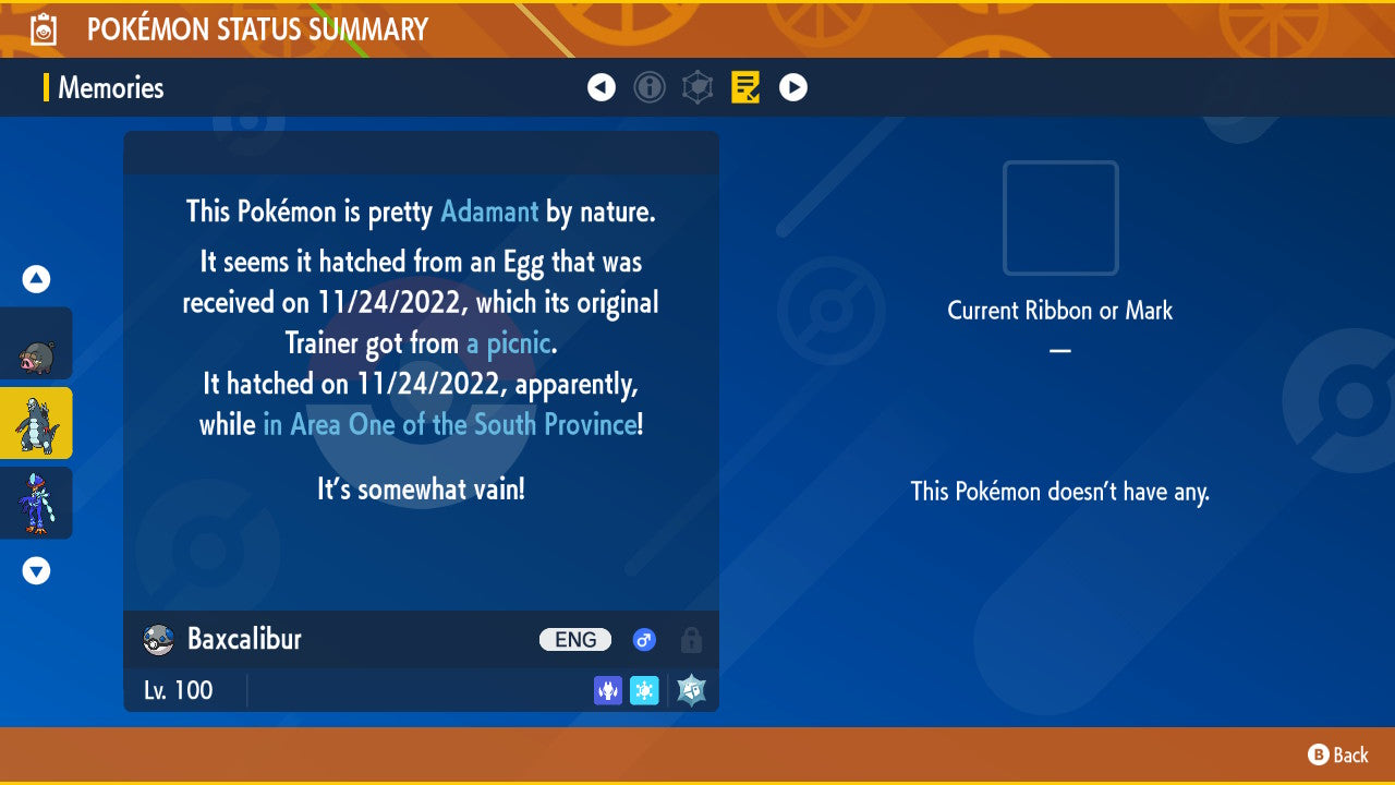 Pokemon Scarlet and Violet Baxcalibur 6IV-EV Trained - Pokemon4Ever