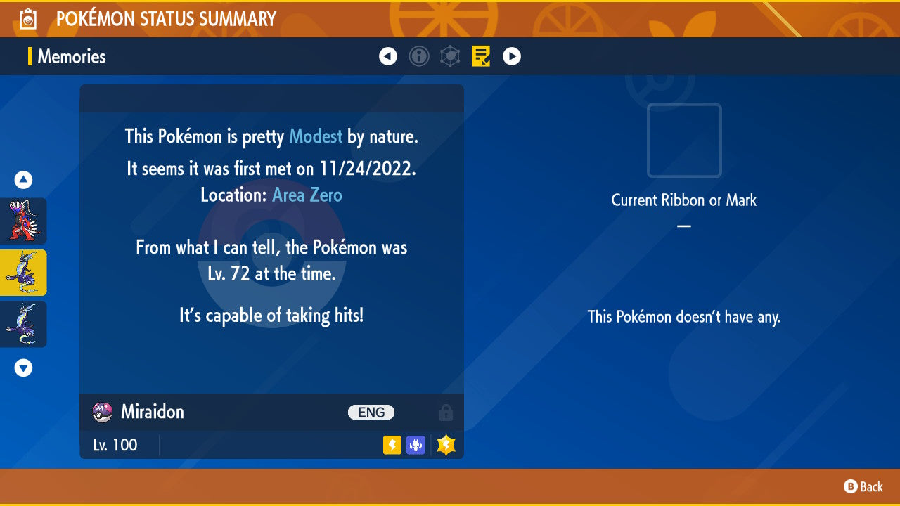 Pokemon Scarlet and Violet Miraidon 6IV-EV Trained - Pokemon4Ever