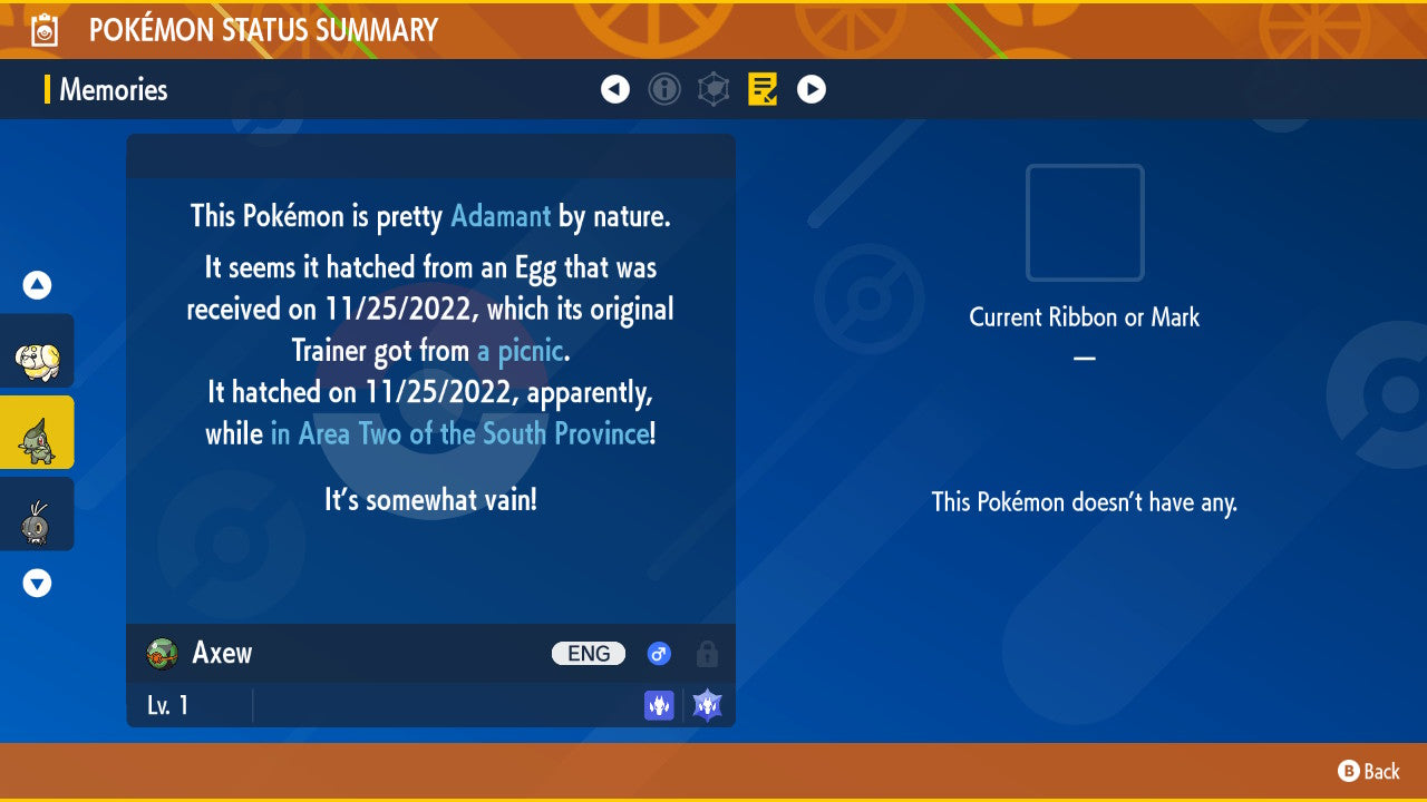 Pokemon Scarlet and Violet Axew 6IV-EV Trained - Pokemon4Ever