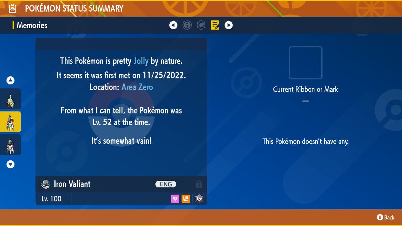 Pokemon Scarlet and Violet Iron Valiant 6IV-EV Trained - Pokemon4Ever