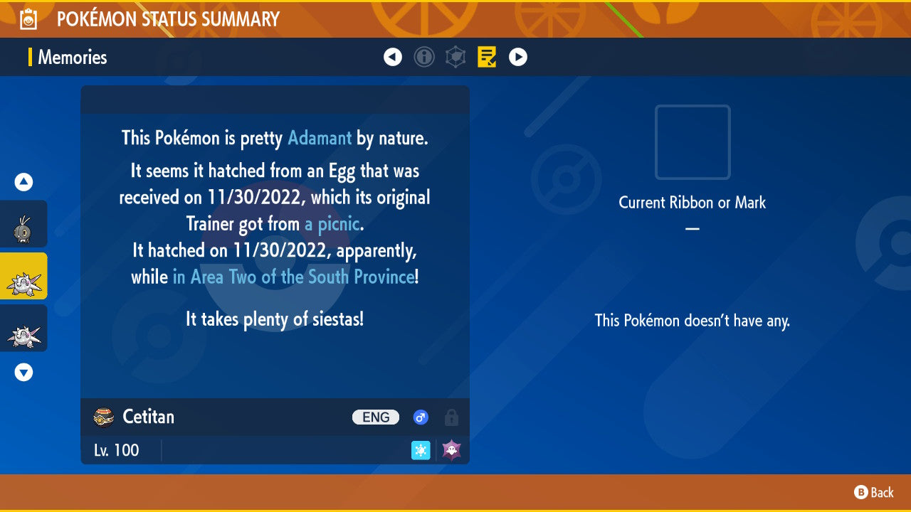 Pokemon Scarlet and Violet Cetitan 6IV-EV Trained - Pokemon4Ever