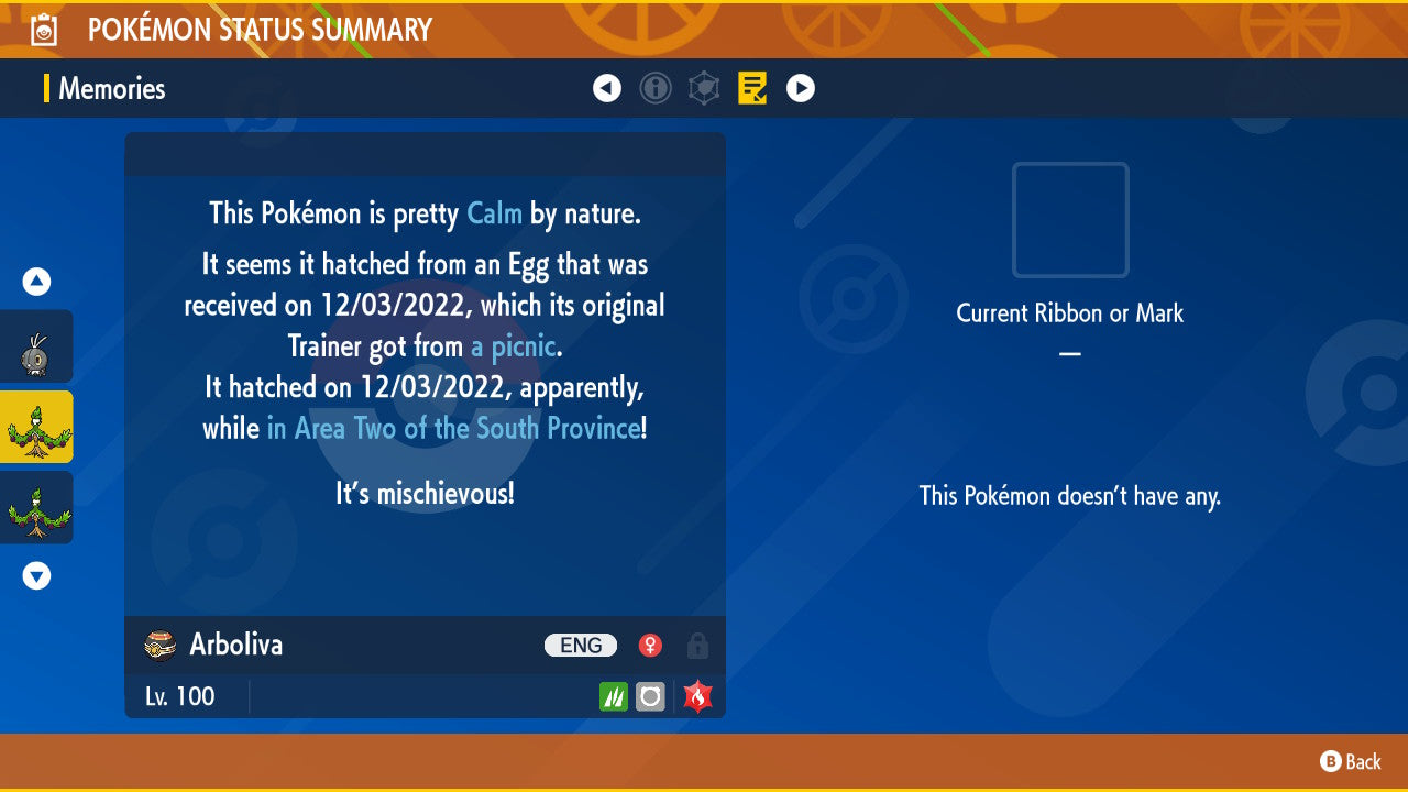 Pokemon Scarlet and Violet Arboliva 6IV-EV Trained - Pokemon4Ever