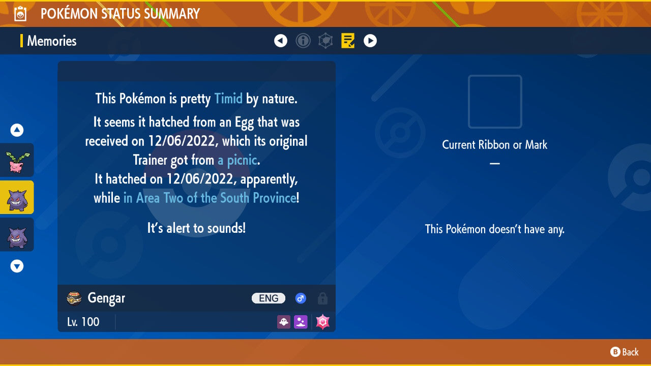 Pokemon Scarlet and Violet Gengar 6IV-EV Trained - Pokemon4Ever