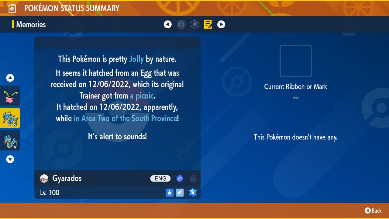 Pokemon Scarlet and Violet Gyarados 6IV-EV Trained - Pokemon4Ever
