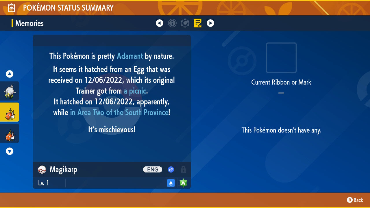 Pokemon Scarlet and Violet Magikarp 6IV-EV Trained - Pokemon4Ever