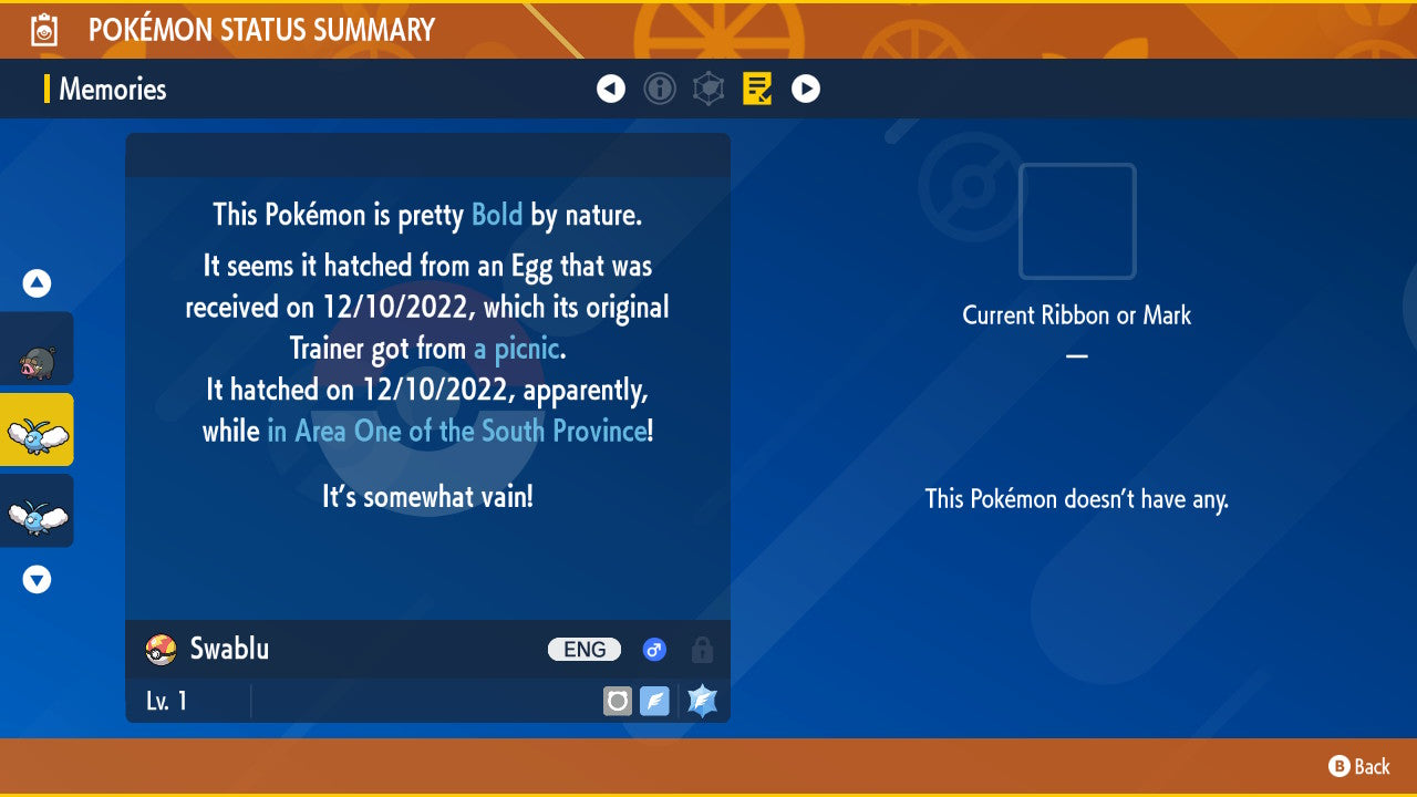 Pokemon Scarlet and Violet Swablu 6IV-EV Trained - Pokemon4Ever