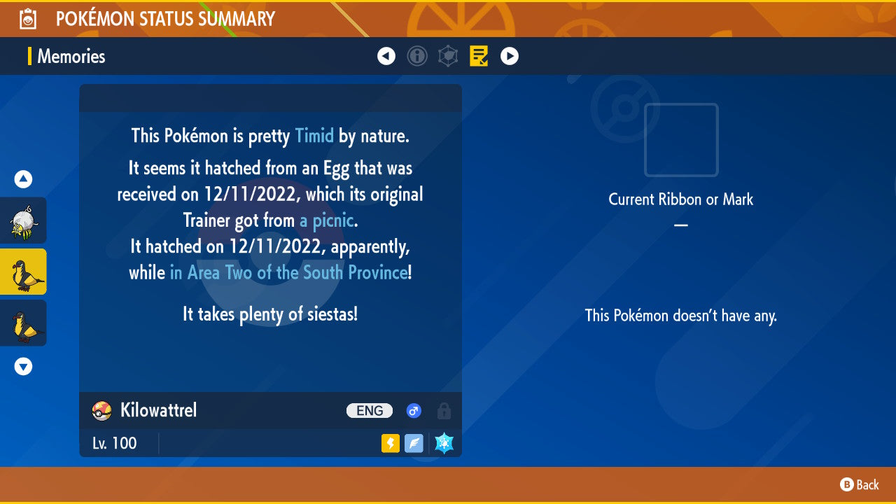 Pokemon Scarlet and Violet Kilowattrel 6IV-EV Trained - Pokemon4Ever