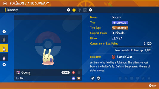 Pokemon Scarlet and Violet Marked Shiny Goomy 6IV-EV Trained - Pokemon4Ever