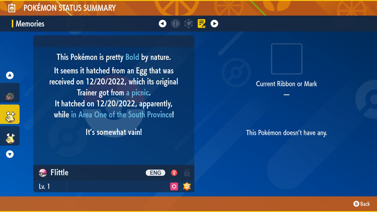 Pokemon Scarlet and Violet Flittle 6IV-EV Trained - Pokemon4Ever