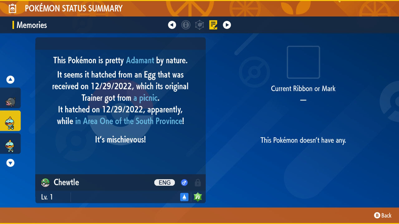 Pokemon Scarlet and Violet Chewtle 6IV-EV Trained - Pokemon4Ever