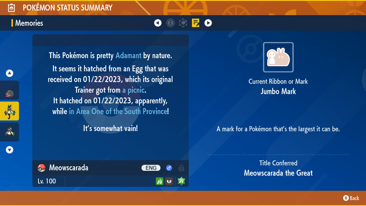 Pokemon Scarlet and Violet Marked Shiny Meowscarada 6IV-EV Trained - Pokemon4Ever