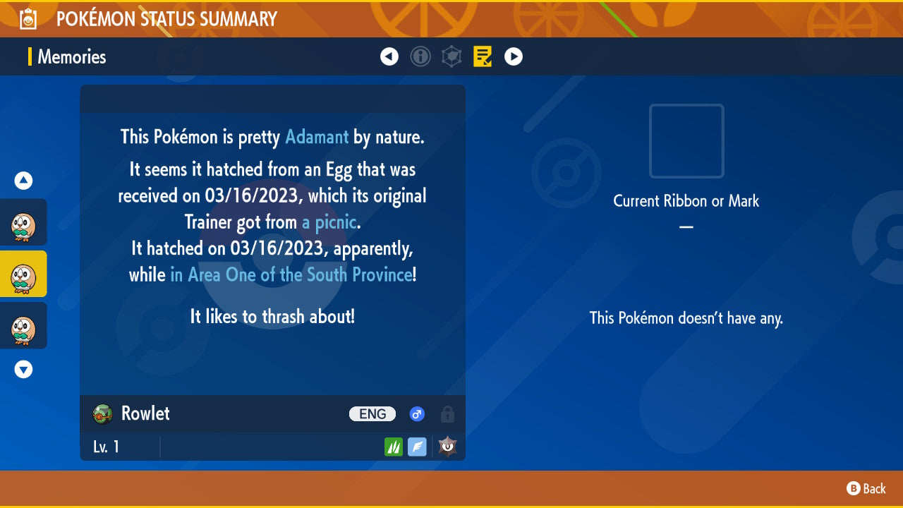 Pokemon Scarlet and Violet Shiny Rowlet 6IV-EV Trained - Pokemon4Ever