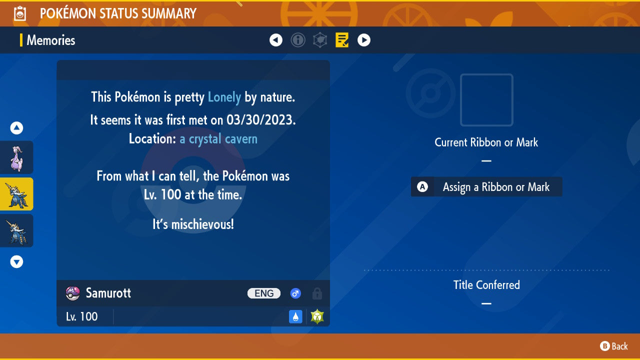 Pokemon Scarlet and Violet Samurott The Unrivaled 6IV-EV Trained - Pokemon4Ever