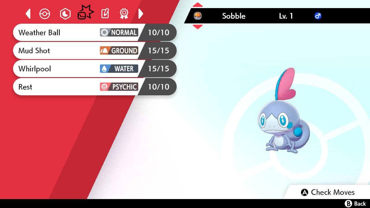Pokemon Sword and Shield Shiny Sobble 6IV-EV Trained - Pokemon4Ever