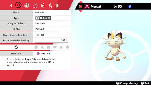 Pokemon Sword and Shield Gigantamax Meowth 6IV-EV Trained - Pokemon4Ever