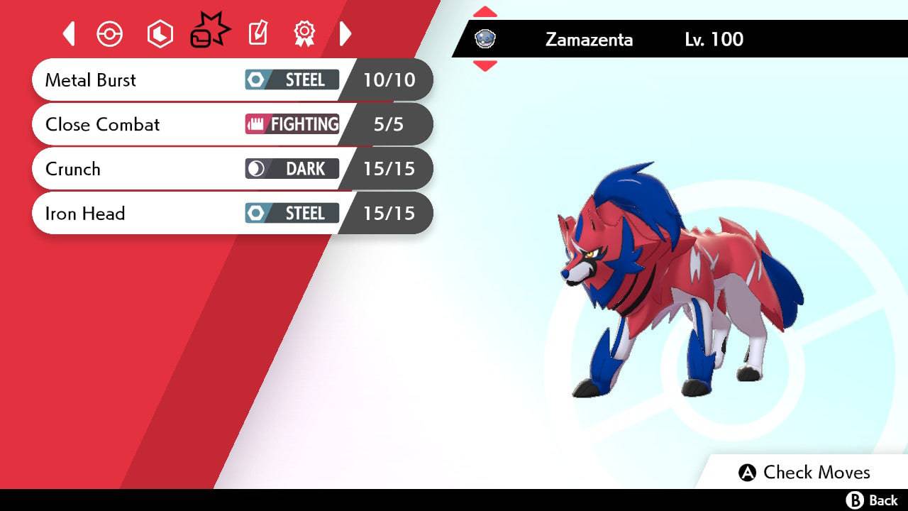 Pokemon Sword and Shield Zamazenta 6IV-EV Trained - Pokemon4Ever