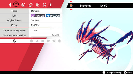 Pokemon Sword and Shield Eternatus 6IV-EV Trained - Pokemon4Ever