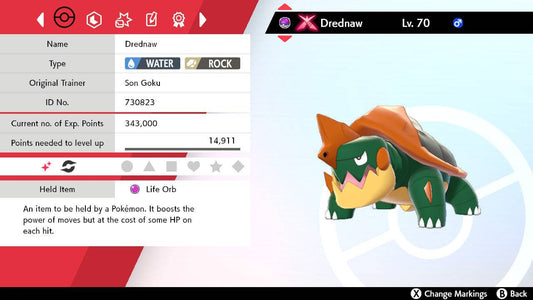 Pokemon Sword and Shield Shiny Gigantamax Drednaw 6IV-EV Trained - Pokemon4Ever