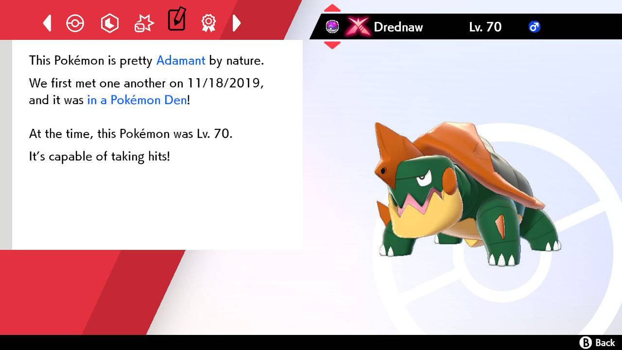 Pokemon Sword and Shield Shiny Gigantamax Drednaw 6IV-EV Trained - Pokemon4Ever