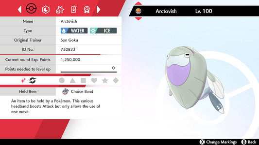 Pokemon Sword and Shield Shiny Arctovish 6IV-EV Trained - Pokemon4Ever