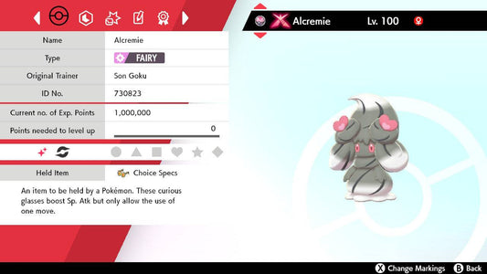 Pokemon Sword and Shield Shiny Gigantamax Alcremie 6IV-EV Trained - Pokemon4Ever