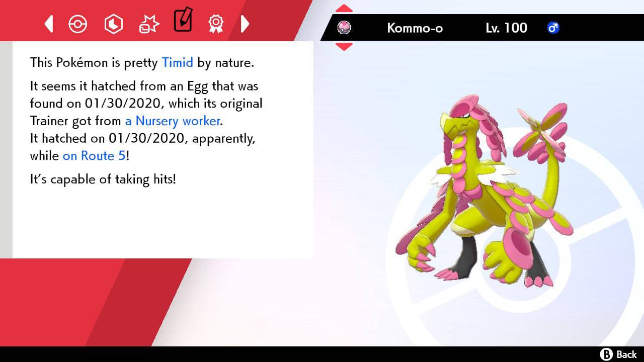Pokemon Sword and Shield Shiny Kommo-o 6IV-EV Trained - Pokemon4Ever