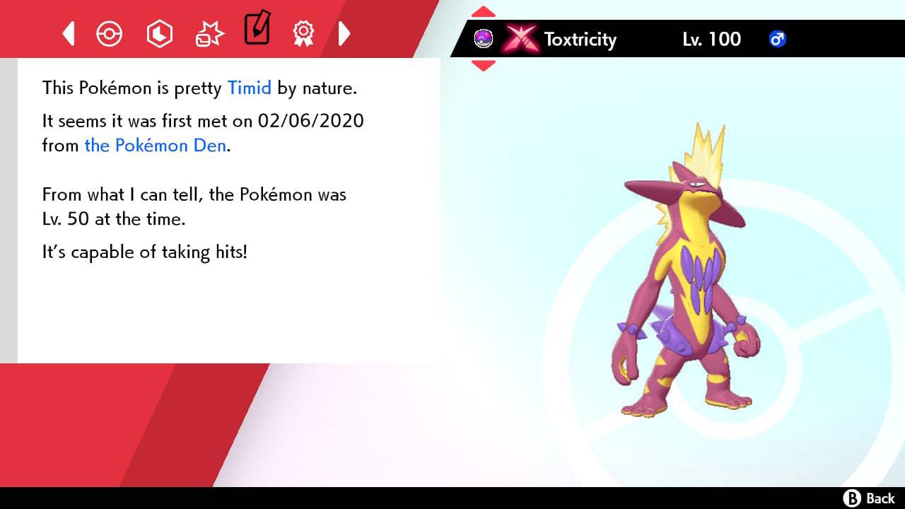 Pokemon Sword and Shield Ultra Shiny Gigantamax Amped-Toxtricity 6IV-EV Trained - Pokemon4Ever