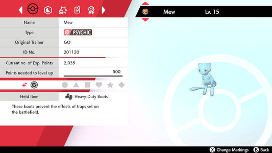 Pokemon Sword and Shield Ultra Shiny Mew 6IV-EV Trained - Pokemon4Ever