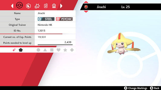 Pokemon Sword and Shield Ultra Shiny Jirachi 6IV-EV Trained - Pokemon4Ever