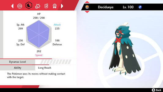 Pokemon Sword and Shield Ultra Shiny Decidueye 6IV-EV Trained - Pokemon4Ever