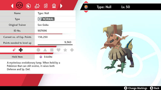 Pokemon Sword and Shield Shiny Type: Null 6IV-EV Trained - Pokemon4Ever