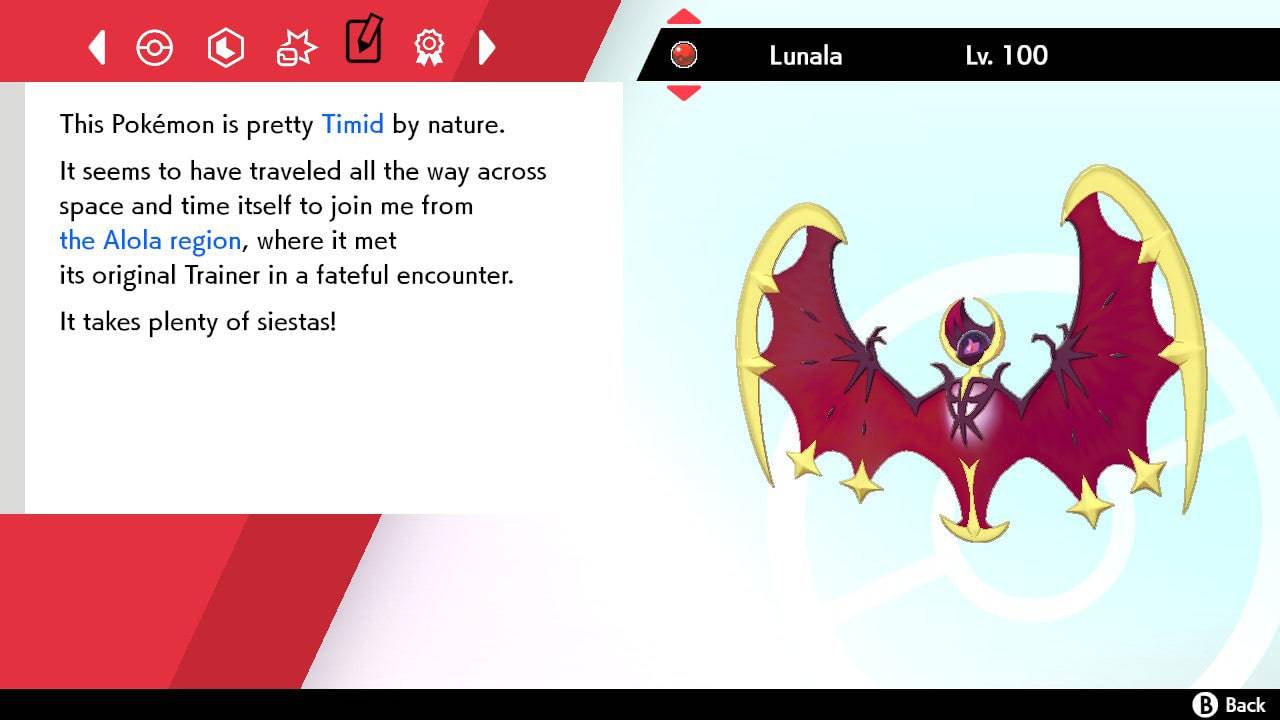 Pokemon Sword and Shield Shiny Ultra Shiny Lunala 6IV-EV Trained - Pokemon4Ever
