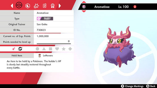 Pokemon Sword and Shield Shiny Aromatisse 6IV-EV Trained - Pokemon4Ever