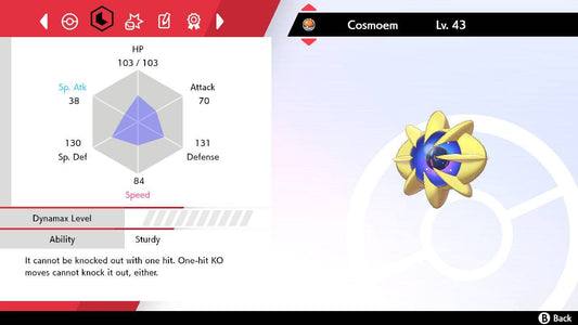 Pokemon Sword and Shield Cosmoem 6IV-EV Trained - Pokemon4Ever
