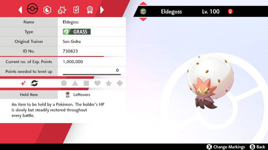 Pokemon Sword and Shield Shiny Eldegoss 6IV-EV Trained - Pokemon4Ever