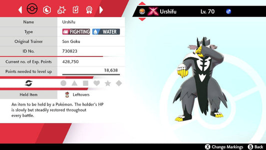 Pokemon Sword and Shield Gigantamax Rapid Strike Urshifu 6IV-EV Trained - Pokemon4Ever