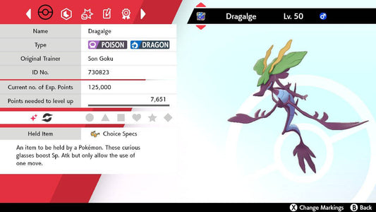Pokemon Sword and Shield Shiny Dragalge 6IV-EV Trained - Pokemon4Ever