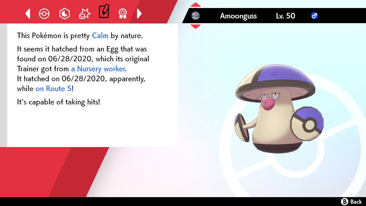 Pokemon Sword and Shield Shiny Amoonguss 6IV-EV Trained - Pokemon4Ever