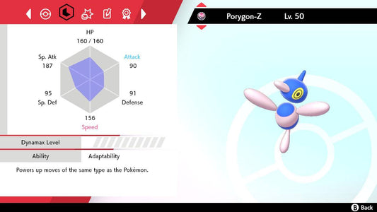 Pokemon Sword and Shield Shiny Porygon-Z 6IV-EV Trained - Pokemon4Ever