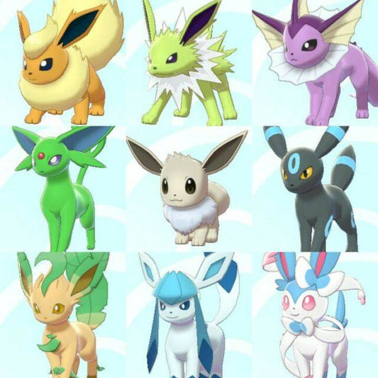 Pokemon Sword and Shield Eeveelution Bundle 6IV-EV Trained - Pokemon4Ever
