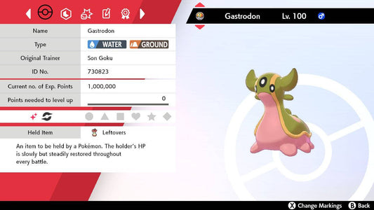 Pokemon Sword and Shield Shiny Gastrodon 6IV-EV Trained - Pokemon4Ever