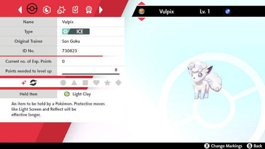 Pokemon Sword and Shield Shiny Alolan Vulpix 6IV-EV Trained - Pokemon4Ever
