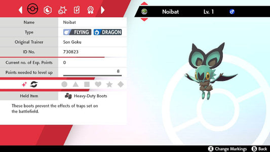 Pokemon Sword and Shield Shiny Noibat 6IV-EV Trained - Pokemon4Ever