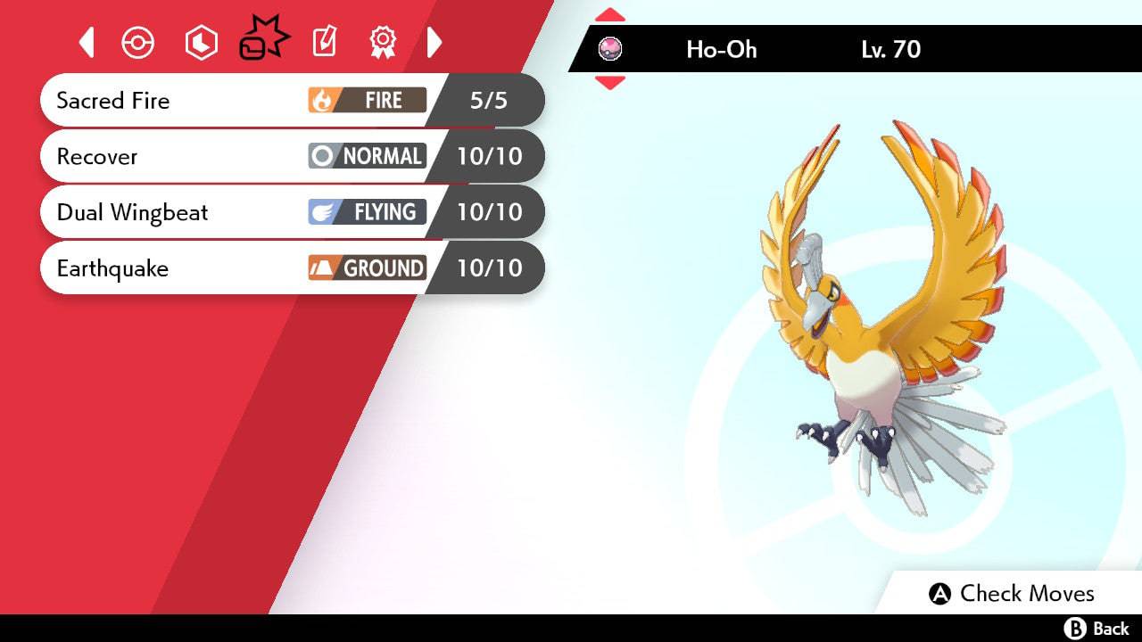 Pokemon Sword and Shield Shiny Ho-Oh 6IV-EV Trained - Pokemon4Ever