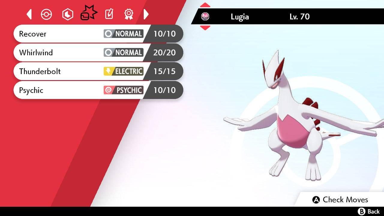 Pokemon Sword and Shield Shiny Lugia 6IV-EV Trained - Pokemon4Ever