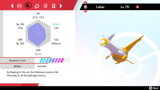 Pokemon Sword and Shield Shiny Latias 6IV-EV Trained - Pokemon4Ever